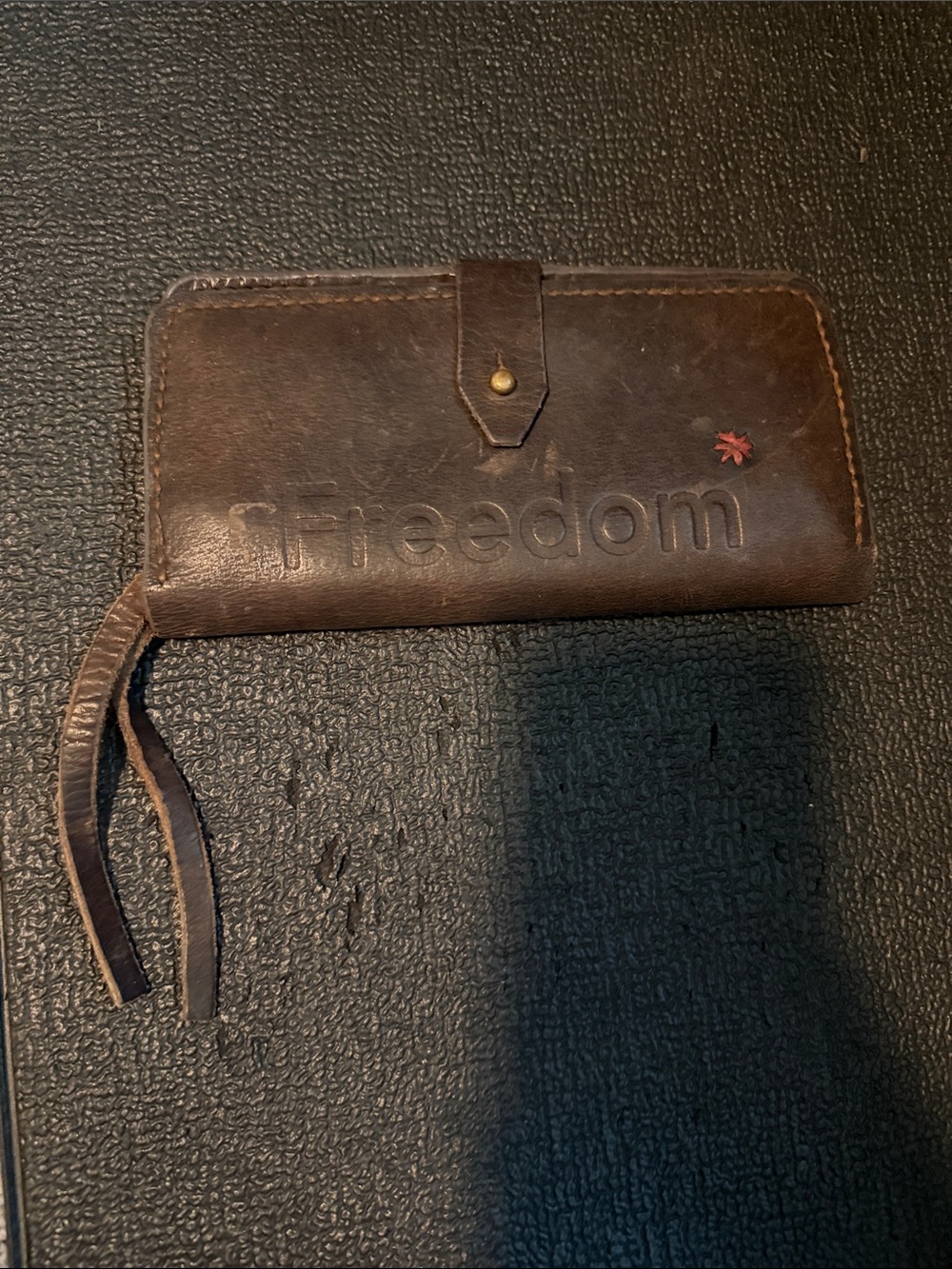Brown Leather Men's Wallet Clutch